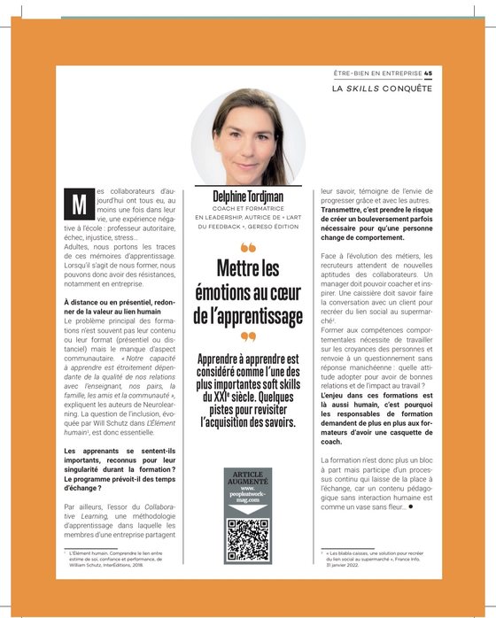 Article de Delphine Tordjman dans Les Échos